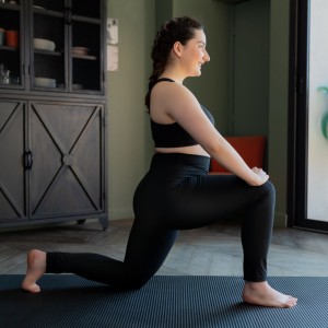 yoga avec pantalon de sudation