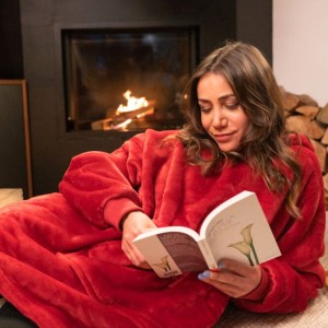 Pull plaid oversize rouge Pull plaid oversize rouge