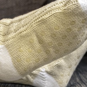 Chaussettes antidérapantes beige